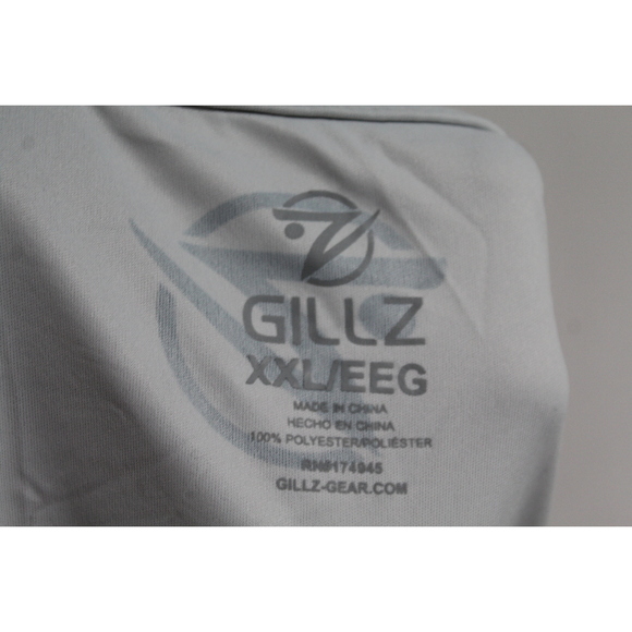 Gillz Me White Compression Fishing Shirt Outdoor Lake Size XXL - Picture 2 of 9